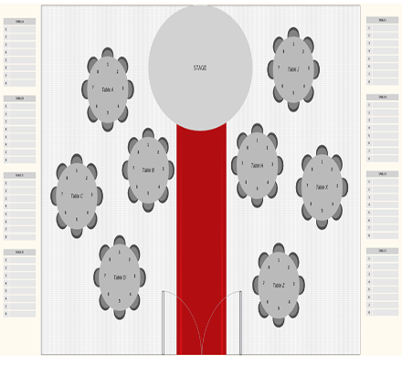 Official Event Seating Chart